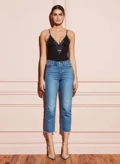 Fleur Du Mal Lily Embroidery V-Neck Plunge Bodysuit -Lingerie Store 181005 FLEURDUMAL SHOT 39 4641