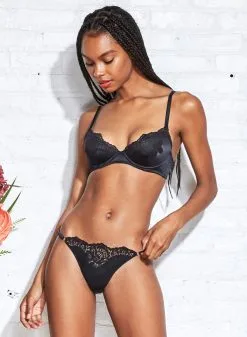 Fleur Du Mal James Lace Lined Demi Bra -Lingerie Store 190930 FLEURDUMAL SHOT 021 6561crop