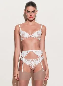 Fleur Du Mal Lily Embroidery Garter Belt -Lingerie Store 191218 FLEURDUMAL SHOT 22 3644 crop