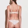 Fleur Du Mal Gardenia Lace Tanga