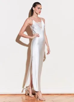 Fleur Du Mal Daphne Lace Insert Gown -Lingerie Store 200116 FLEURDUMAL SHOT 46 7714