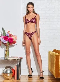 Fleur Du Mal Magnolia Lace Thong -Lingerie Store 201020 FLEURDUMAL Shot 16 1837full