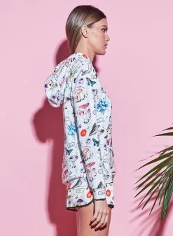 Fleur Du Mal Mushroom Hoodie -Lingerie Store 210112 FLEURDUMAL SHOT 02 0212crop