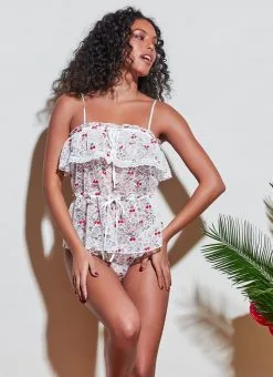 Fleur Du Mal Cherry Lace Cami