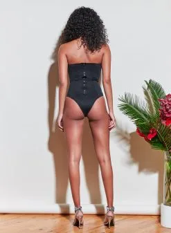 Fleur Du Mal Strapless V-Neck One Piece -Lingerie Store 210317 FLEURDUMAL SHOT 30 4704full