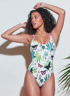 Fleur Du Mal Botanical Scoop Neck One Piece -Lingerie Store 210405 FLEURDUMAL SHOT 02 0253crop