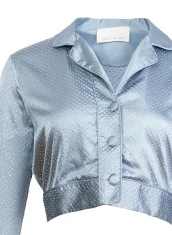 Fleur Du Mal Rhinestone Cropped Top -Lingerie Store 220413 FDM FLATS7002flat2