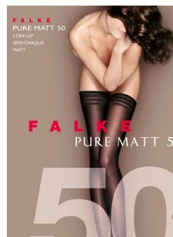 Falke Pure Matte 50 Stay Up Stockings 11 Falke Pure Matte 50 Stay Up Stockings -Lingerie Store 247576flat2