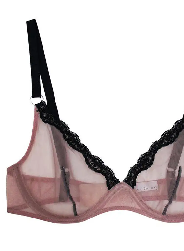 Fleur Du Mal Sheer Tulle Demi Bra 6 Fleur Du Mal Sheer Tulle Demi Bra - Image 6