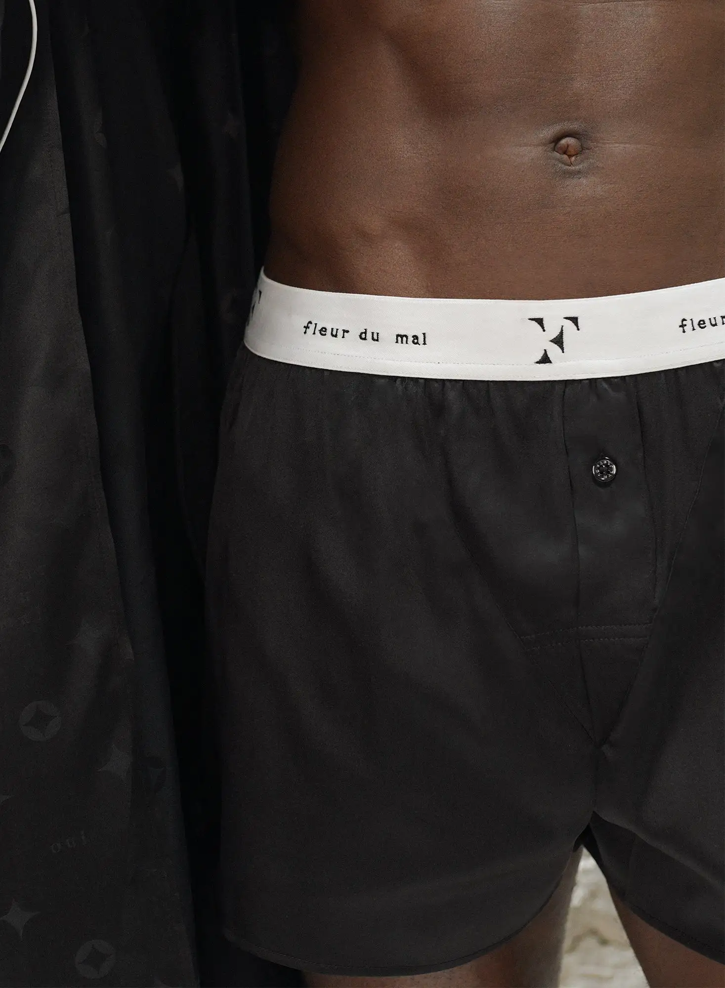 Fleur Du Mal Unisex Washable Silk Boxers 2 Fleur Du Mal Unisex Washable Silk Boxers - Image 2