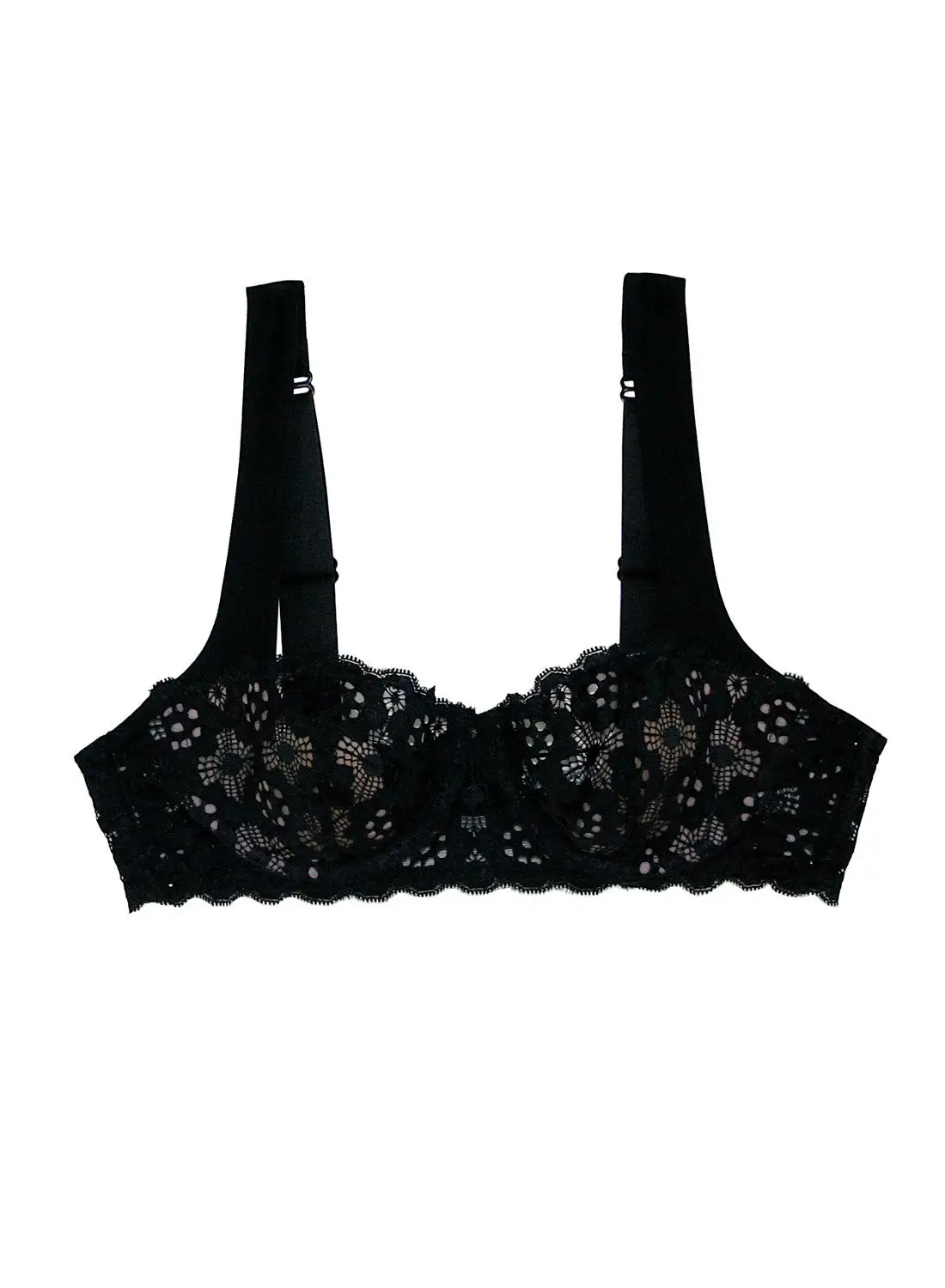 Fleur Du Mal Crochet Lace Balconette Bra 2 Fleur Du Mal Crochet Lace Balconette Bra - Image 2