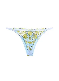 Fleur Du Mal Banana Embroidery Tanga -Lingerie Store Banana Panty