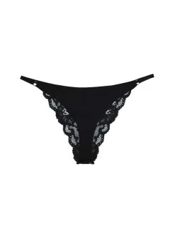 Fleur Du Mal Charlotte Lace Seamless String Cheeky -Lingerie Store Charlotte Seamless Cheeky Black