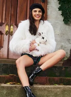 Fleur Du Mal Faux Fur Cropped Jacket -Lingerie Store DSC00884web 79136510 daa7 4369 bc99 63d36c1f80d2