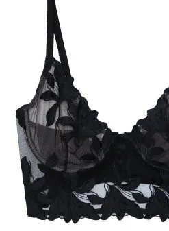 Fleur Du Mal Fuller Cup Lily Embroidery Longline Demi Bra -Lingerie Store FDMPRECIOUSDEMI flat2 45301c14 d936 48be 8c8d 6eefb987366b