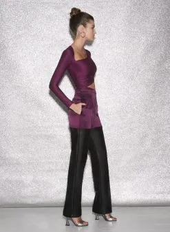 Fleur Du Mal Vegan Leather Combo Pant -Lingerie Store FDM 010623 1 00702full d4d8a5b4 bf05 44b3 9d76 288bfc0f9218