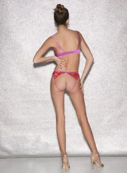 Fleur Du Mal Magnolia Lace Unlined Demi Bra -Lingerie Store FDM 010623 1 01927full