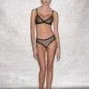 Fleur Du Mal Sheer Tulle Demi Bra