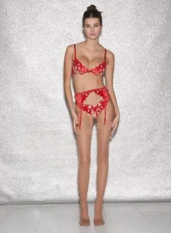 Fleur Du Mal Fuller Cup Velvet Lily Embroidery Plunge Demi Bra -Lingerie Store FDM 010623 1 04585full ee1ce897 5318 42fb 8677 4e1a32120f94