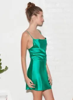 Fleur Du Mal Short Cowl Neck Slip -Lingerie Store FDM 011222 1 2857crop