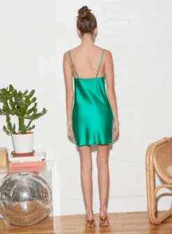 Fleur Du Mal Short Cowl Neck Slip -Lingerie Store FDM 011222 1 2874full