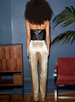 Fleur Du Mal Strapless Tailored Jumpsuit -Lingerie Store FDM 020122 1 0652full