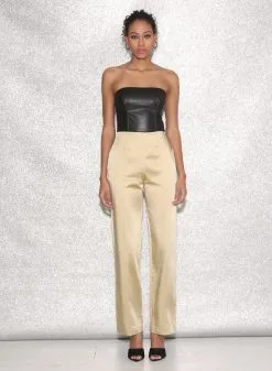 Fleur Du Mal Strapless Tailored Jumpsuit