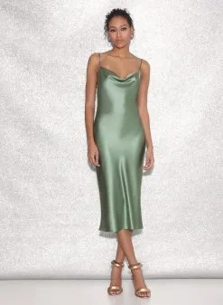 Fleur Du Mal Cowl Neck Slip Dress -Lingerie Store FDM 021523 0055full