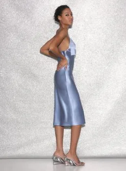 Fleur Du Mal Midi Bow Slip Dress -Lingerie Store FDM 021523 0861full