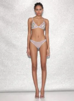 Fleur Du Mal Big Spender Embroidery Triangle Bra -Lingerie Store FDM 021523 1032full