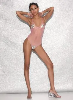 Fleur Du Mal Big Spender Embroidery Bodysuit -Lingerie Store FDM 021523 1368full