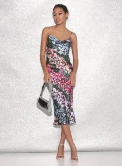 Fleur Du Mal Cowl Neck Slip Dress -Lingerie Store FDM 021523 1861full