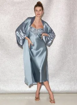 Fleur Du Mal Velvet Lily Embroidery Slip Dress -Lingerie Store FDM 041222 1 3140full