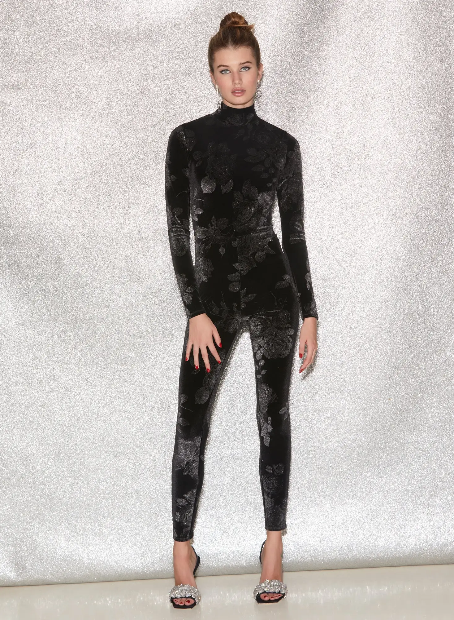 Fleur Du Mal Rose Velvet Catsuit 7 Fleur Du Mal Rose Velvet Catsuit - Image 7