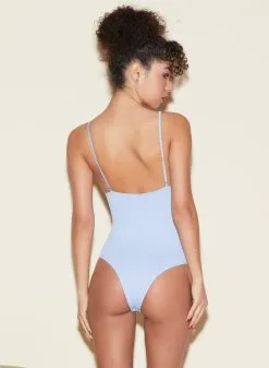 Fleur Du Mal Lily Embroidery V-Neck Plunge Bodysuit -Lingerie Store FDM 050322 1 0352crop