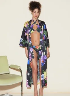 Fleur Du Mal Enchanted Garden Kimono -Lingerie Store FDM 050322 1 2044full