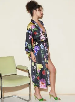 Fleur Du Mal Enchanted Garden Kimono -Lingerie Store FDM 050322 1 2148full
