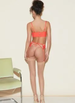 Fleur Du Mal Lily Embroidery Longline Demi Bra -Lingerie Store FDM 050322 1 2922full