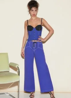 Fleur Du Mal Twill Cupped Top -Lingerie Store FDM 050322 1 3850full