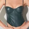 Fleur Du Mal Vegan Leather Bustier