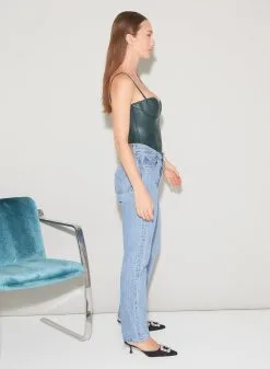 Fleur Du Mal Vegan Leather Bustier -Lingerie Store FDM 091522 1 3261full