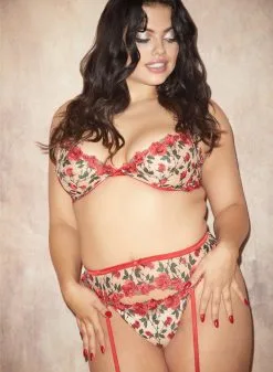 Fleur Du Mal Roses & Thorns Garter -Lingerie Store FDM 101122 1 1847web