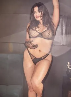 Fleur Du Mal Fuller Cup Dotty Tulle Bra