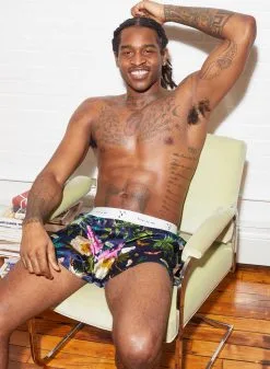 Fleur Du Mal Botanical Unisex Boxer Short -Lingerie Store FDM 102221 1 2403full