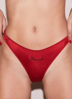 Fleur Du Mal Divorcée Luxe Thong