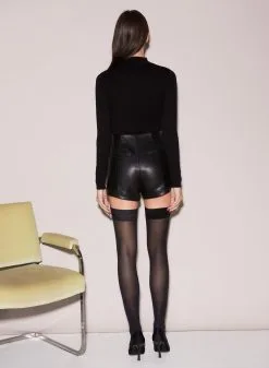 Fleur Du Mal Rose & Dagger Cropped Sweater -Lingerie Store FDM 111522 9019full