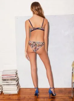 Fleur Du Mal Paisley Mesh Demi Bra -Lingerie Store FL 082021 1 0067full