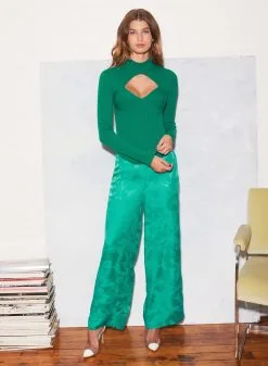 Fleur Du Mal Paisley Jacquard Wide Leg Pant 12 Fleur Du Mal Paisley Jacquard Wide Leg Pant -Lingerie Store FL 082021 1 0514full