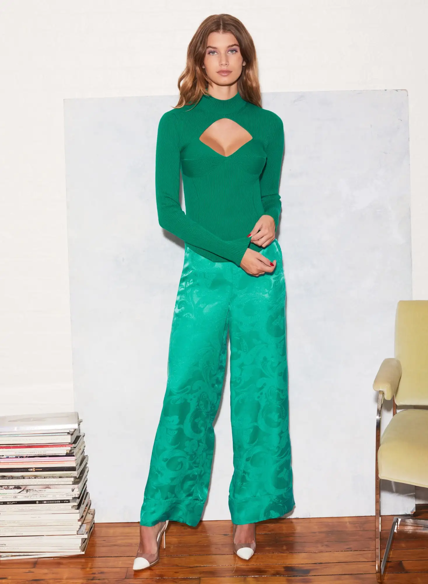 Fleur Du Mal Paisley Jacquard Wide Leg Pant 6 Fleur Du Mal Paisley Jacquard Wide Leg Pant - Image 6