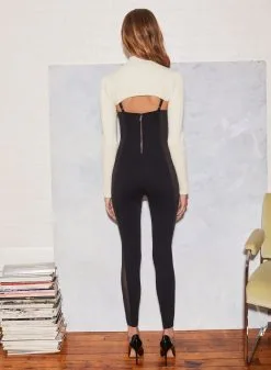 Fleur Du Mal Jersey And Mesh Catsuit -Lingerie Store FL 082021 1 1120full